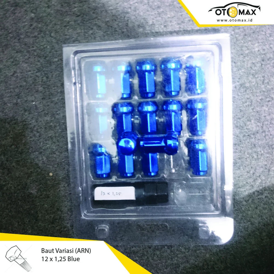 Baut Variasi 12 x 1,25 Biru