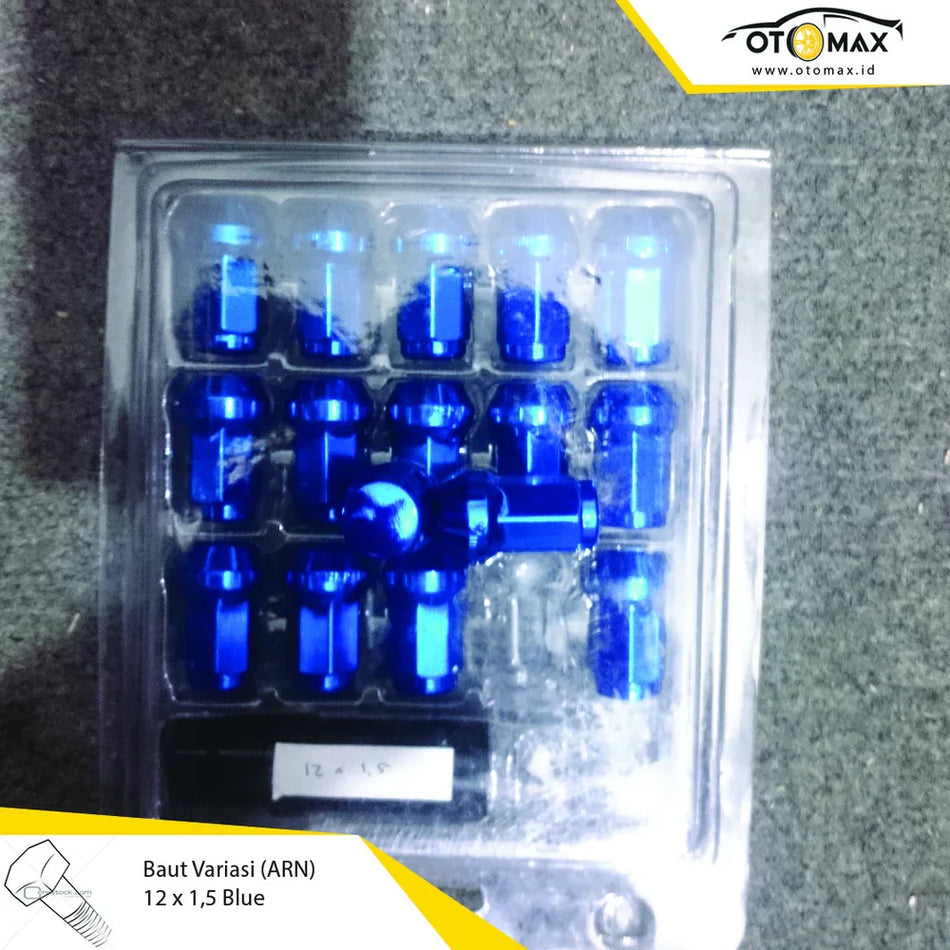 Baut Variasi 12 x 1,5 Biru