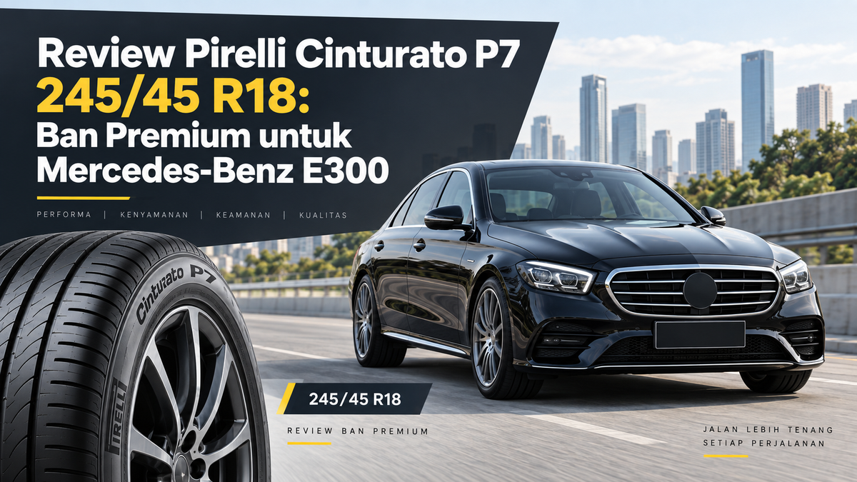 Review Pirelli Cinturato P7 245/45 R18: Ban Premium untuk Mercedes-Benz E300