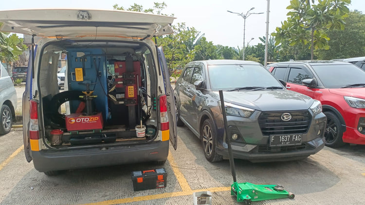 Toko Ban Mobil Rangkapan Jaya dengan Layanan Ganti Ban Mobil di Tempat