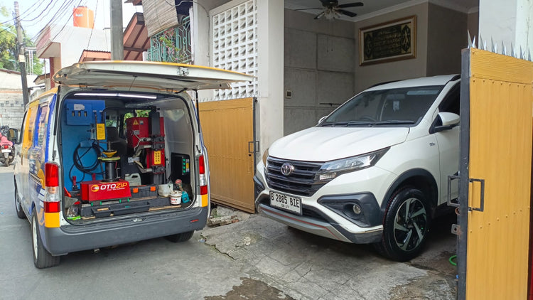Kini di Cipamokolan Ada Inovasi Baru Tambal Ban Bisa Home Service!