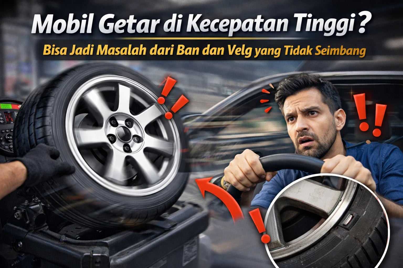 Mobil Getar di Kecepatan Tinggi? Bisa Jadi Masalah dari Ban dan Velg yang Tidak Seimbang