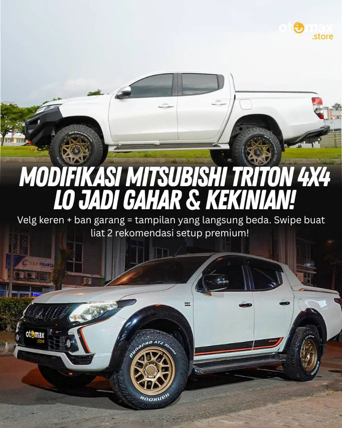 Mitsubishi Triton 4x4 Makin Gagah dengan Velg KMC KM717 & Ban Hankook Dynapro AT2 Xtreme 265/70 R17