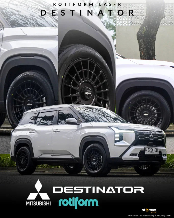 Mitsubishi Destinator Makin Gagah dengan Velg Rotiform LAS-R 18 dan Ban Dunlop LM705