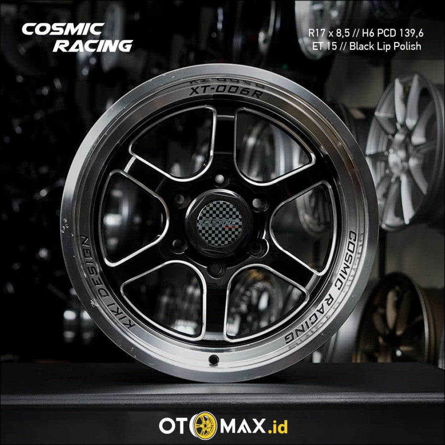 Velg Mobil Cosmic Racing Ring 17 Black Lip Polish