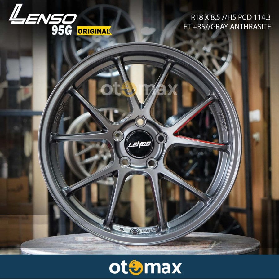 Velg Mobil Lenso 95G Original Ring 18 Grey Antrasit