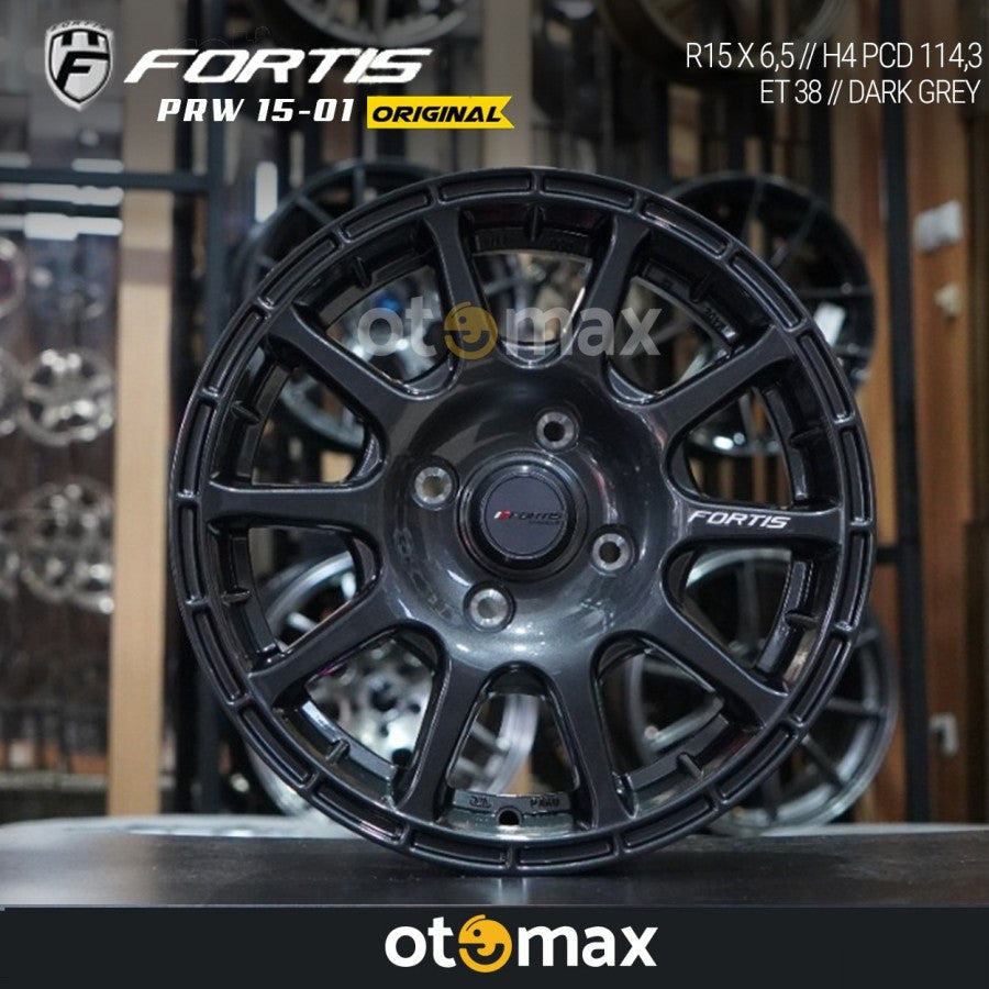 Velg Mobil Fortis PRW-01 Ring 15 PCD 114.3 Dark Grey Full Cat