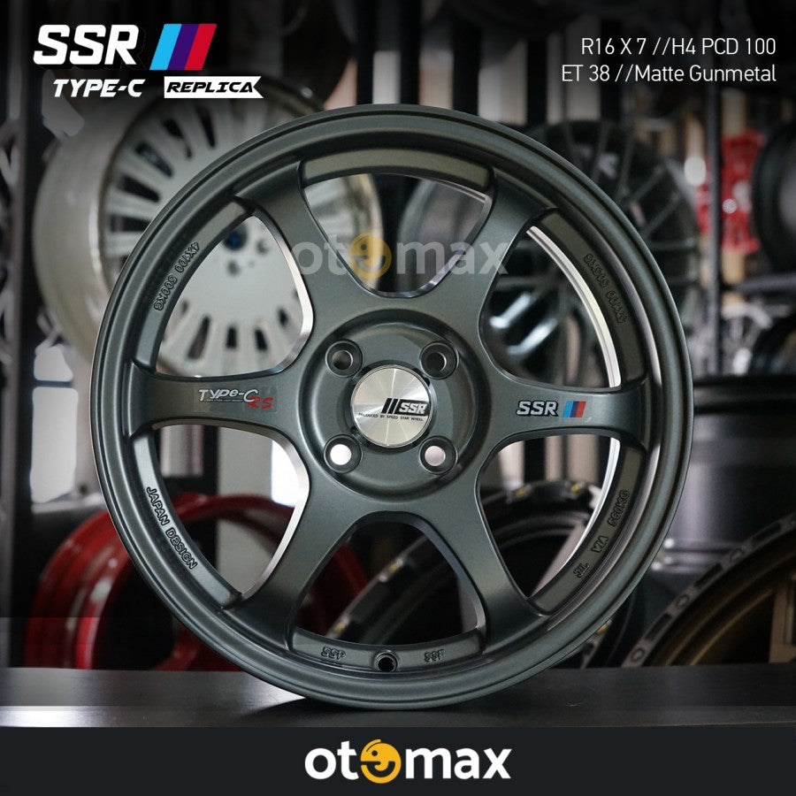 Velg Mobil SSR Tipe C Ring 16 H4 Matt Gunmal