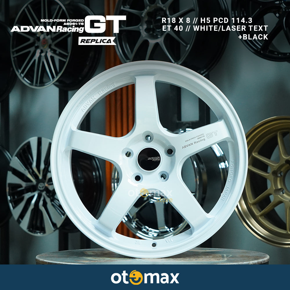 Velg Advan Racing Jual Velg Mobil Advan Racing GT Ring 18 White Termurah – Otomax Store ...