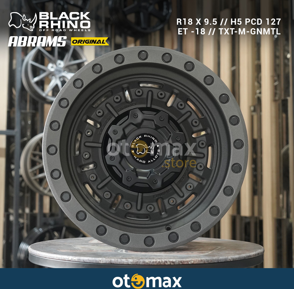 Velg Mobil Black Rhino Abrams Original Ring 18 Matt Gunmetal – Otomax ...