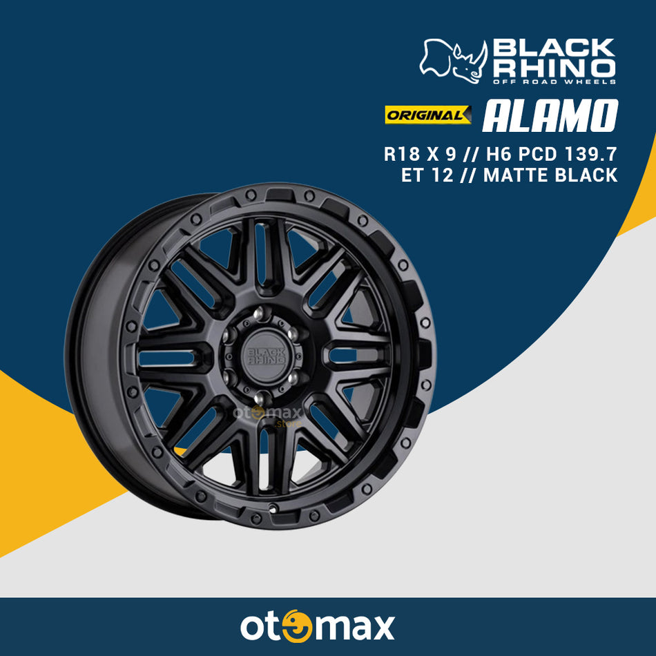 Velg Mobil Black Rhino Alamo Original Ring 18 Matt Black