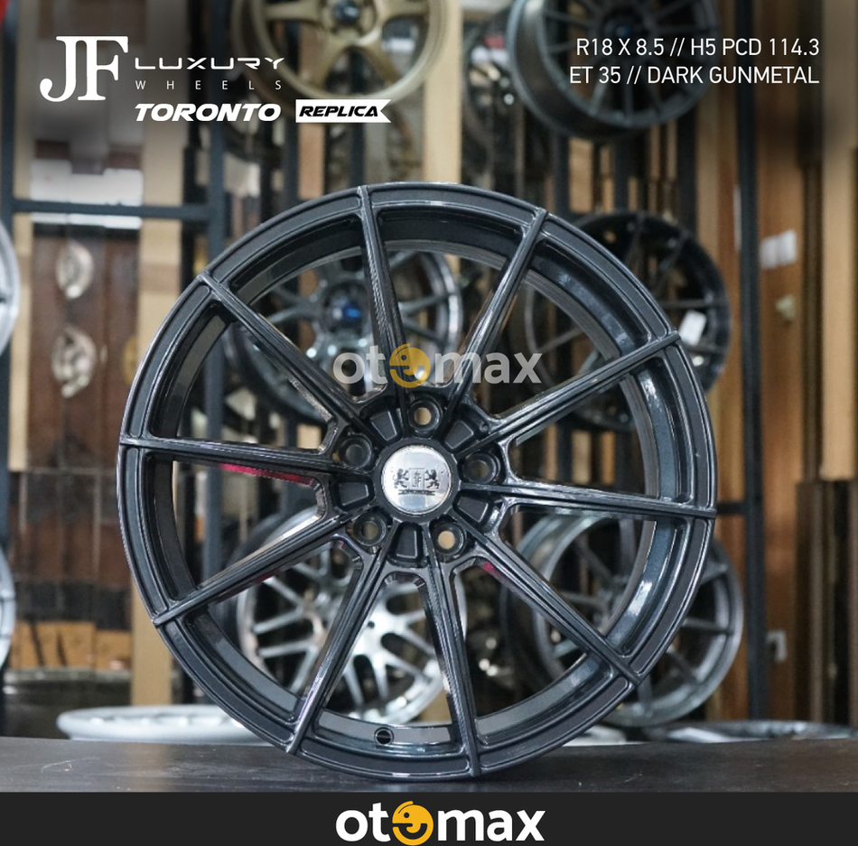 Velg Mobil JF Luxury Toronto Ring 18 Dark Gunmetal