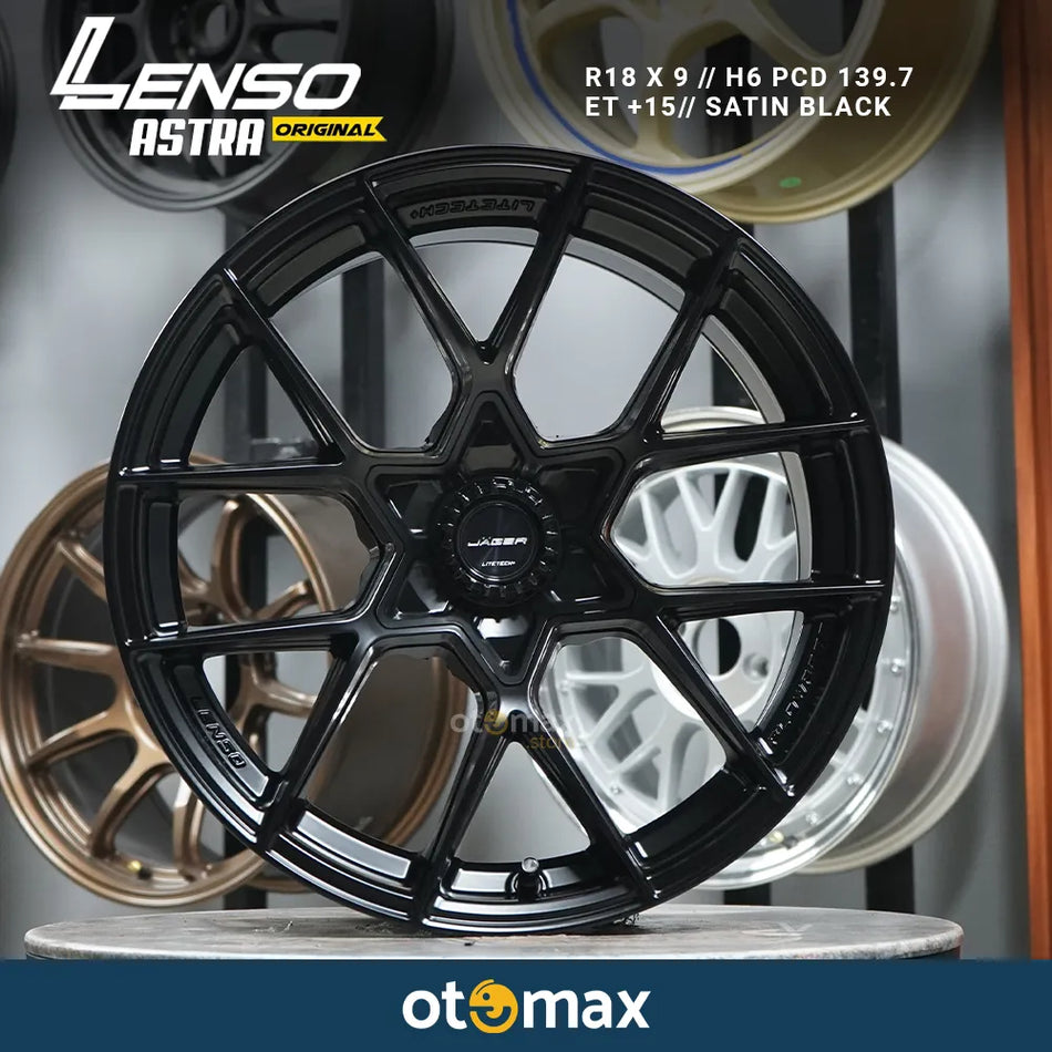 Velg Mobil Lenso Jager Astra Original Ring 18 Satin Black