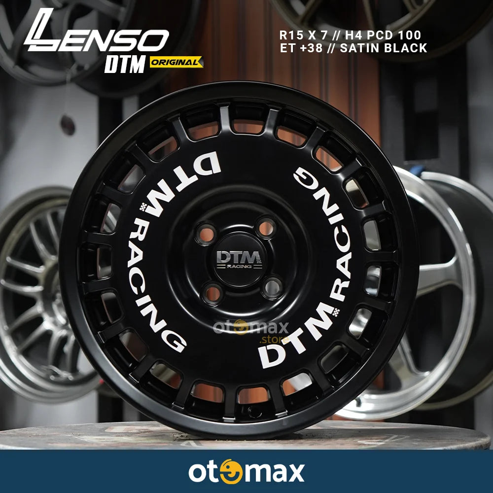 Velg Mobil Lenso DTM Original Ring 15 Satin Black – Otomax Store : Jual ...