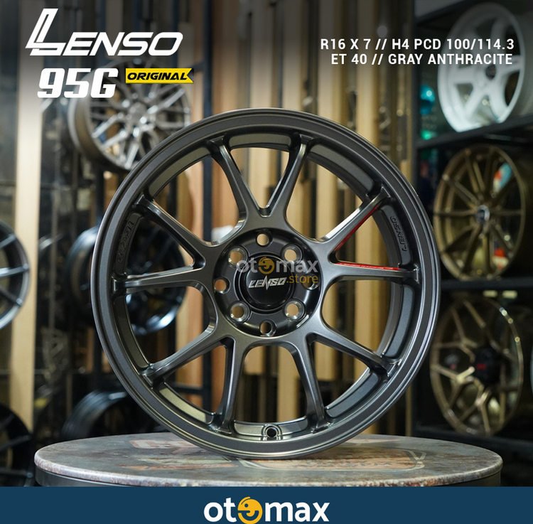 Velg Mobil Lenso 95G Original Ring 16 Gray Anthracite|Otomax Store ...