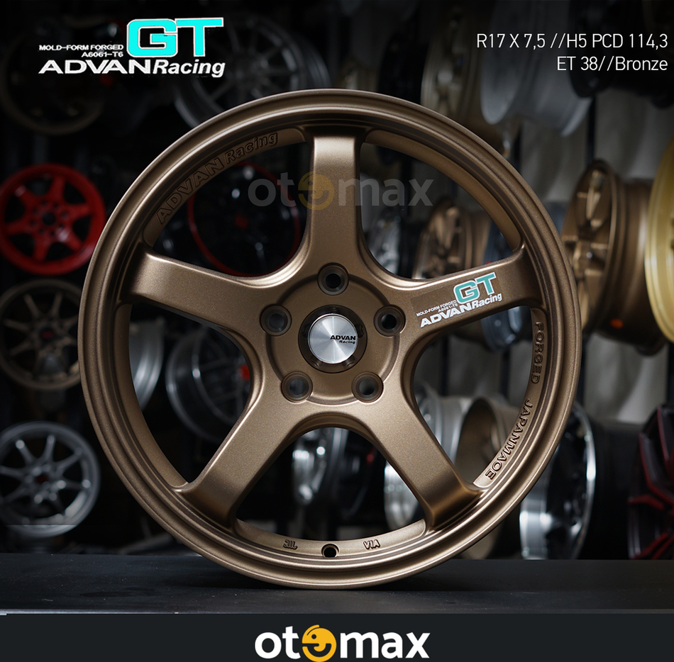 Velg Advan Racing Velg Mobil Advan Racing GT N1033 Ring 17 H8 Bronze | Otomax Store ...