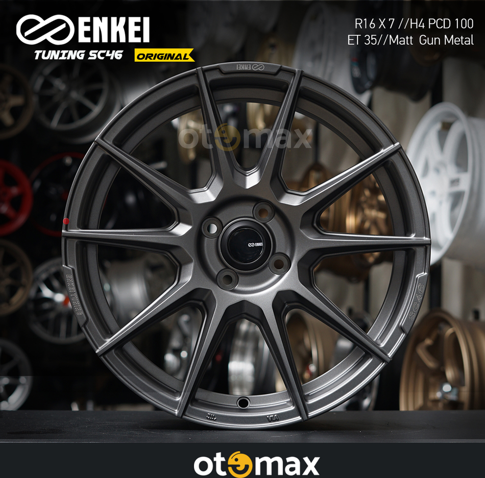 Velg Mobil Enkei SC46 Ring 16 Matt Gunmetal