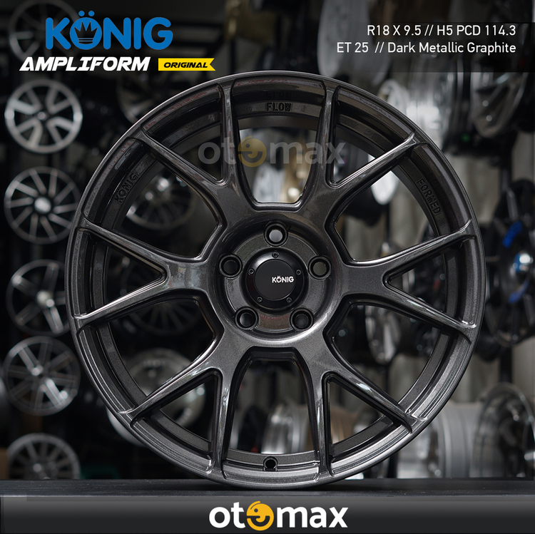 Velg Mobil Konig Ampliform Original Ring 18 25 Dark Metalic | Otomax ...