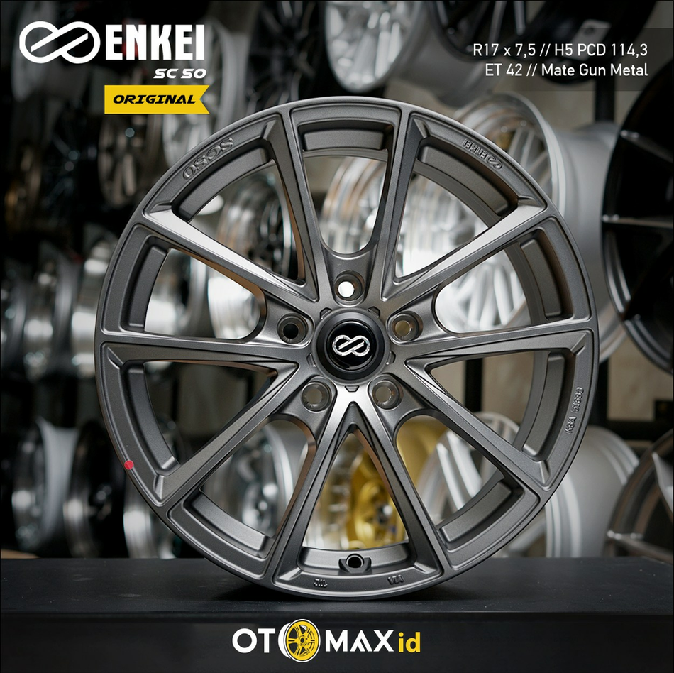 Velg Mobil Enkei SC50 Ring 17 Matt Gun Metal