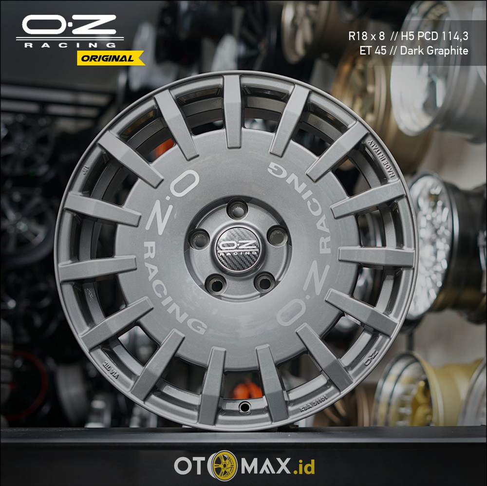 Jual Velg Mobil Oz Rally Racing Original Ring 18 Dark Graphite – Otomax ...