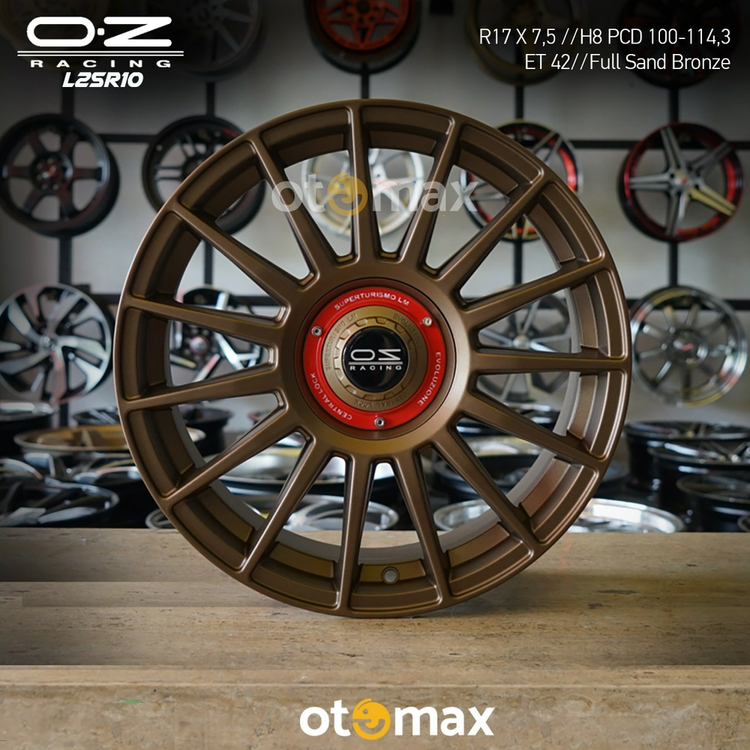 Velg Mobil Oz Racing L2SR10 Ring 17 H8 Full Sand Bronze | Otomax Store ...