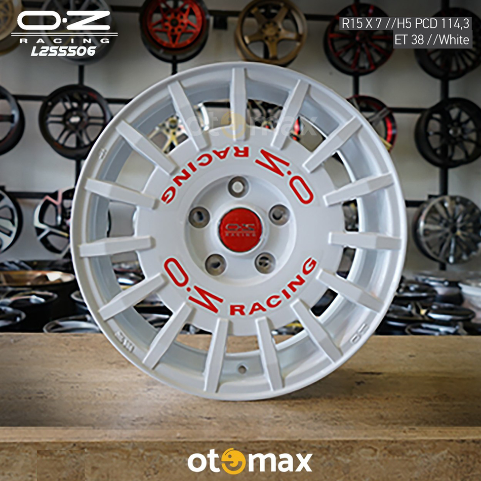 Velg Mobil Oz Rally L255506 Ring 15 Putih