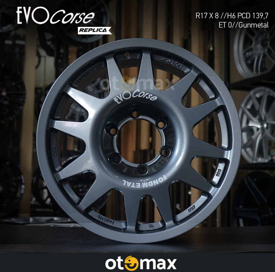 Velg Mobil Evocorse 1238 Ring 17 Gunmetal