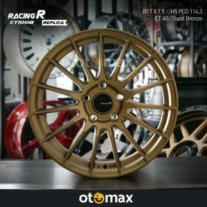 Velg Mobil Racing R CT1008 Ring 17 Pasir Perunggu