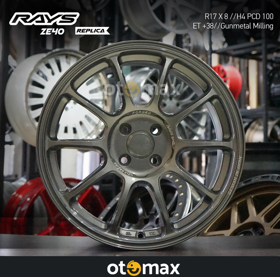 Velg Mobil Volk Rays ZE40 Ring 17 H4 Gunmetal Milling