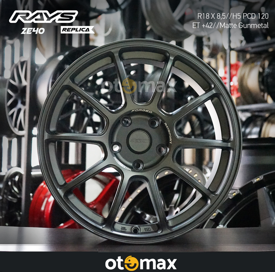 Velg Mobil Rays ZE40 Ring 18 Matt Gunmetal