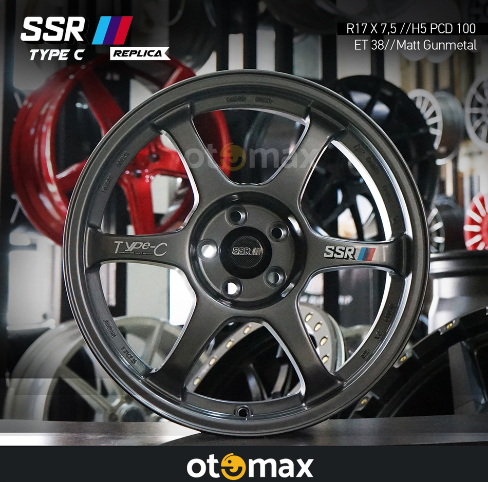 Velg Mobil SSR Tipe C Ring 17 Matt Gunmal