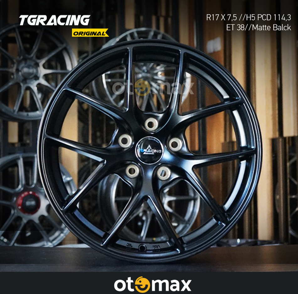 Velg Mobil TGRAcing 21018 Ring 17 Matt Hitam