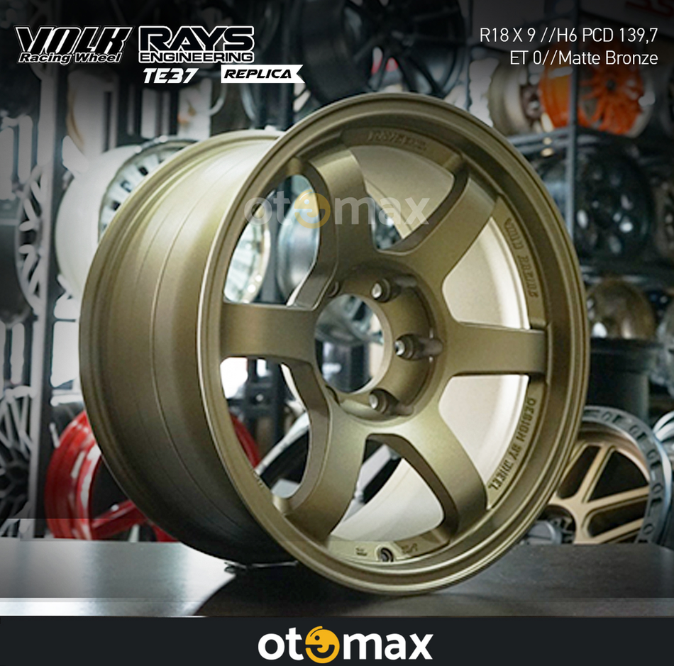 Velg Mobil Volk Rays TE37 Progressive Ring 18 H6 Matt Bronze