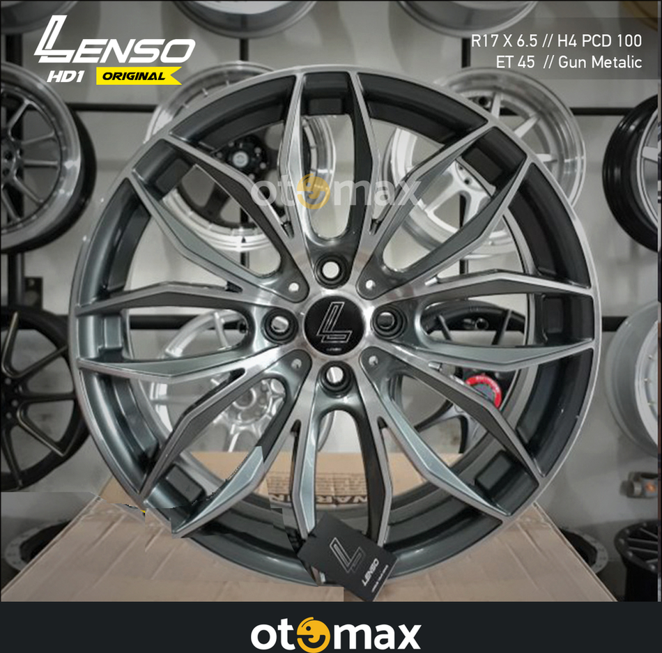 Velg Mobil Lenso HD1 Ring 17 Gun Metalic