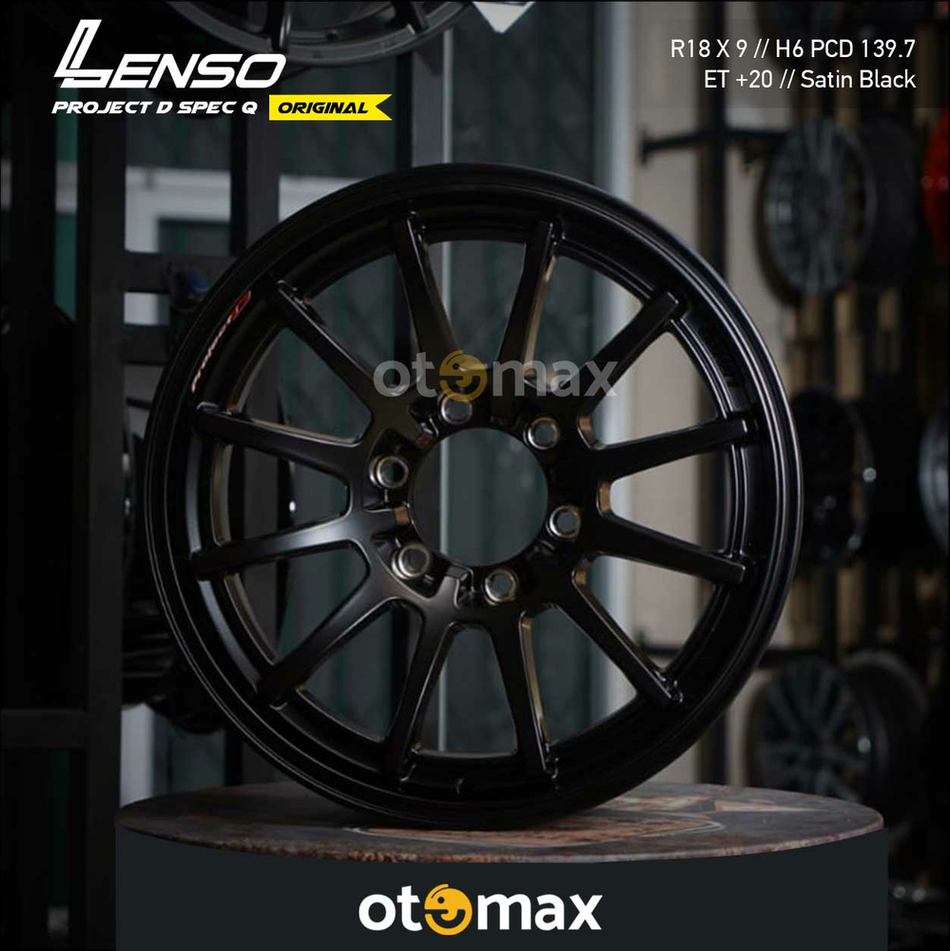 Velg Mobil Lenso TDQ Ring 18 Satin Hitam