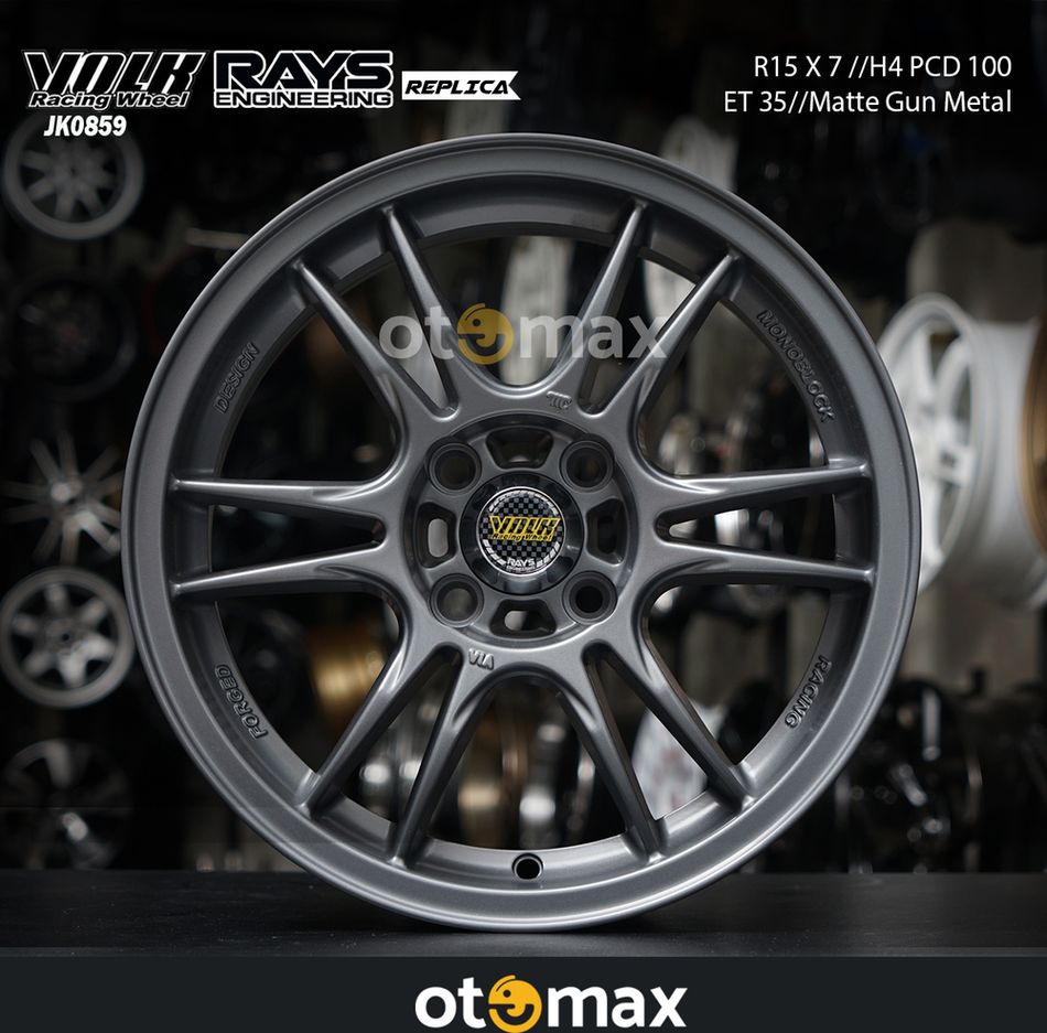 Velg Mobil Volk Rays JK0859 Ring 15 Gunmetal