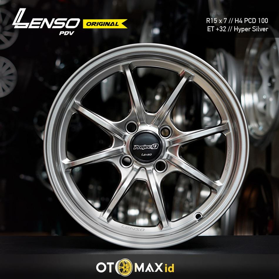 Velg Mobil Lenso PDV Ring 15 Hyper Silver