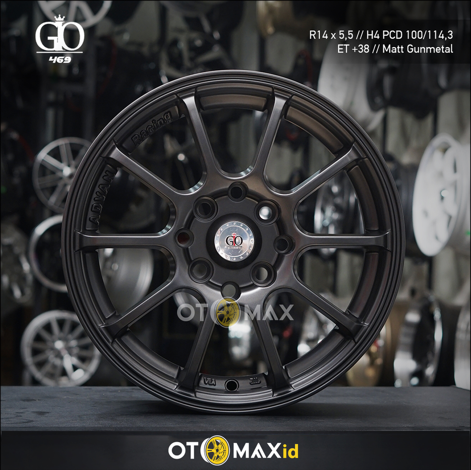 Velg Mobil Gio 469 Ring 14 Matt Gunmal