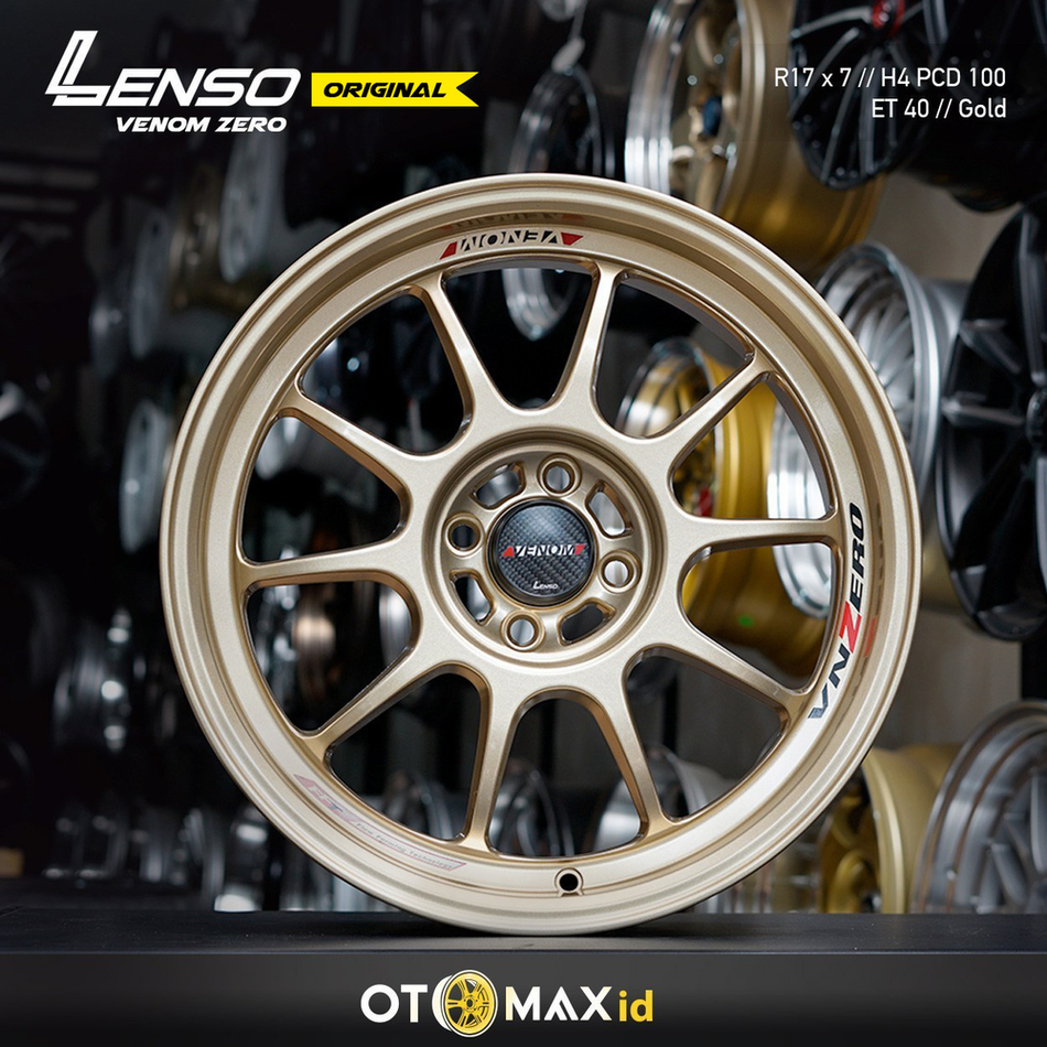 Velg Mobil Lenso Venom Zero Original Ring 17 Gold