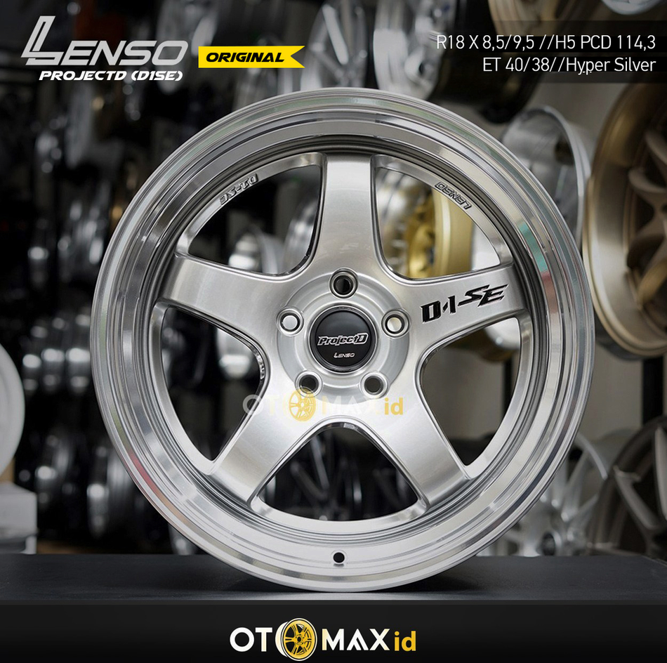 Velg Mobil Lenso Project D1 SE Ring 18 L8,5/9,5 Hyper Silver