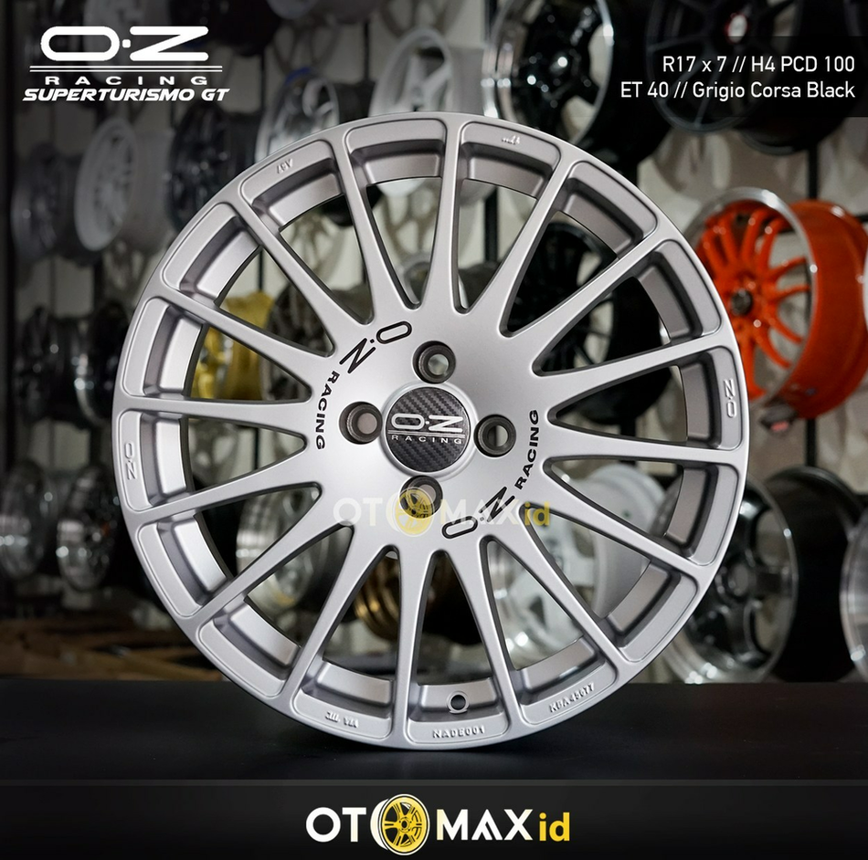 Velg Mobil Oz Original Superturismo GT Ring 17 GriGio Corsa Black L