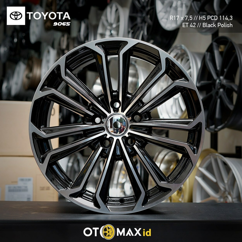 Velg Mobil Toyota Altis 9065 Ring 17 H5 Hitam Polandia