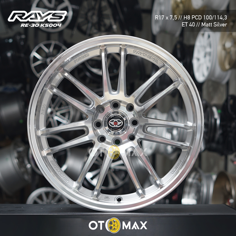 Velg Mobil Rays RE30 K5004 Ring 17 Matt Silver