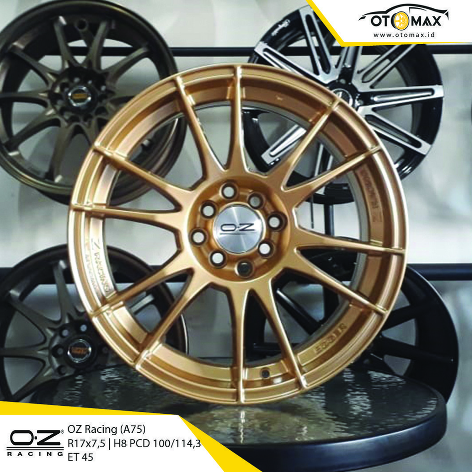 Velg Mobil Oz Racing Ring 17 Emas