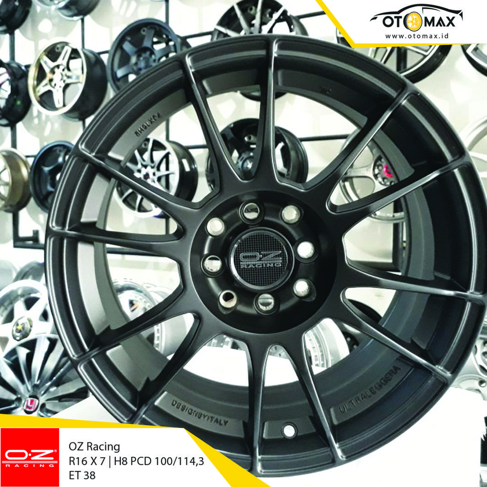 Velg Mobil Oz Racing Ring 16 Semi Matte Hitam