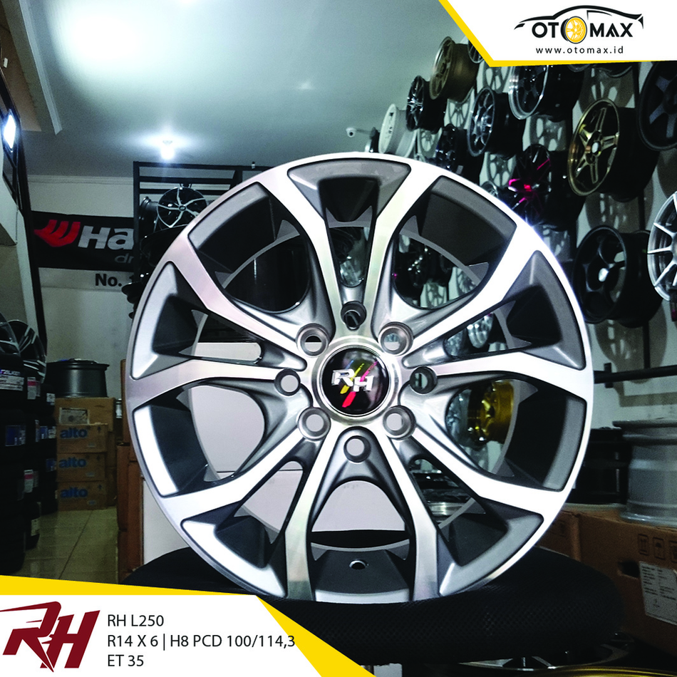 Velg Mobil RH L250 Ring 14 Gun Metal