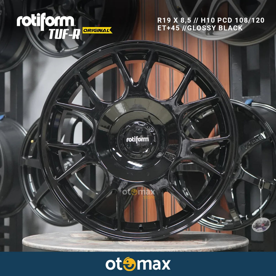 Velg Mobil Rotiform TUF-R Original Ring 19 ET 45 Glossy Black