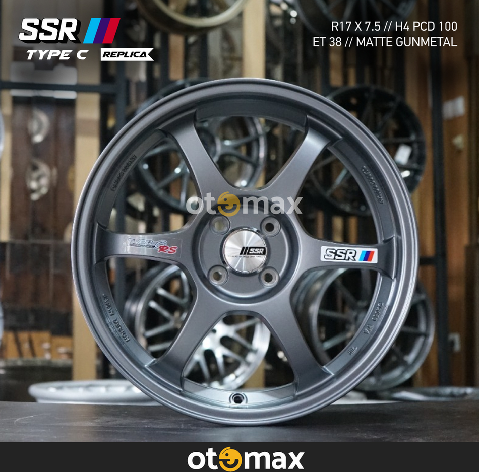 Velg Mobil SSR Type C Ring 17 H4 Matte Gunmetal