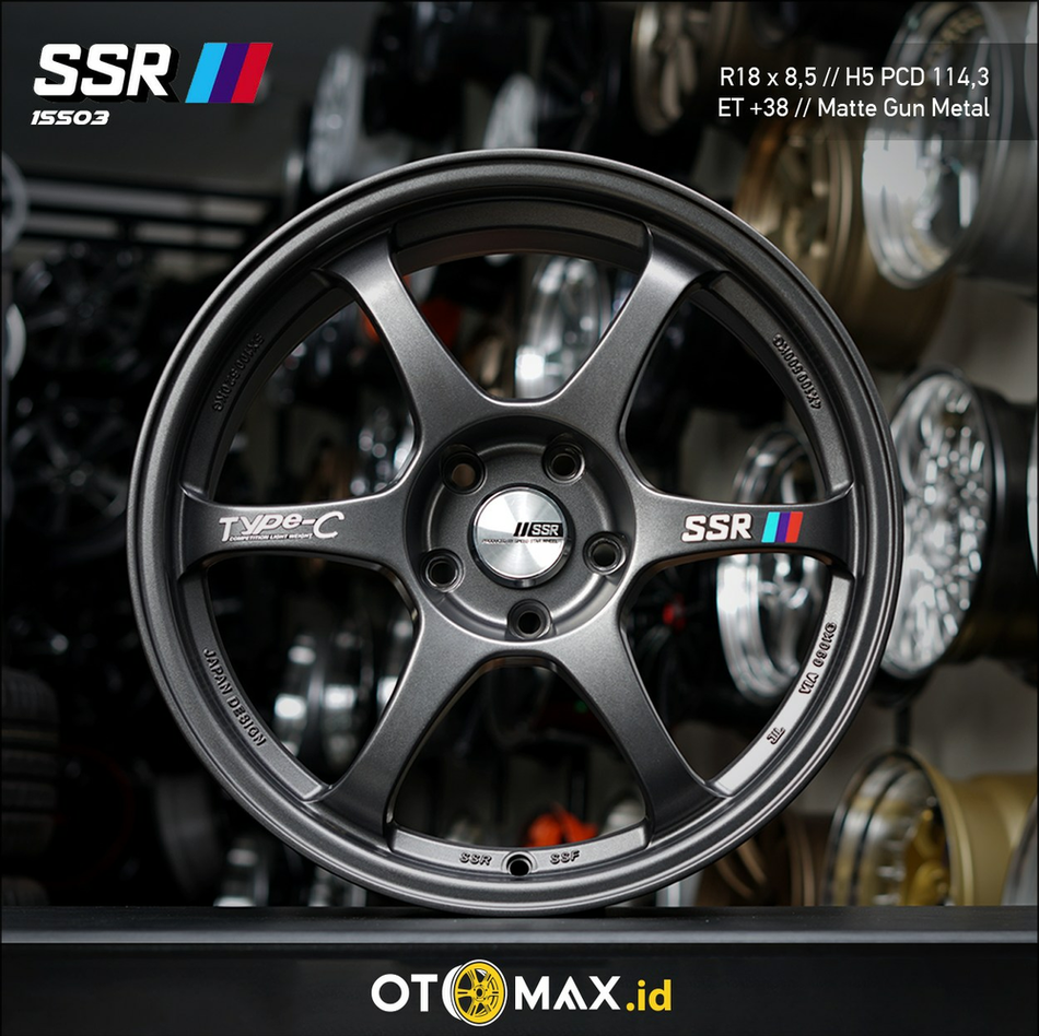 Velg Mobil SSR 1SS03 Ring 18 Matte Gun Metal