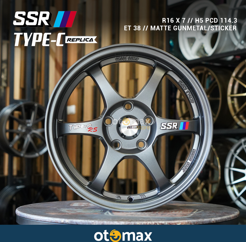 Velg Mobil SSR Type C Ring 16 H5 Matte Gunmetal